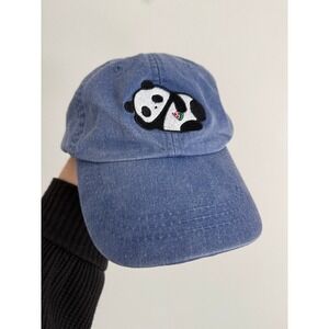 Adams Panda Watermelon Hat OS Blue Dad Cap Aesthetic Embroidered Cotton